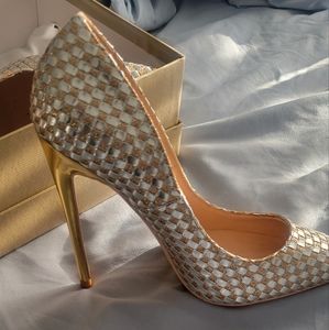 Gold/silver high heels